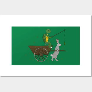 carrot on a stick (tortoise and the hare) Posters and Art